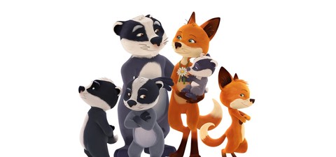 The Fox Badger Family