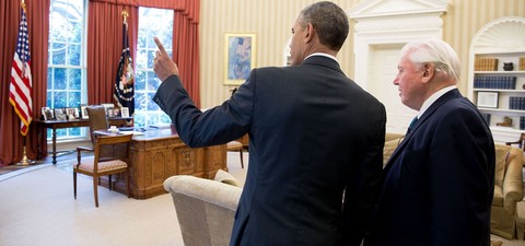 David Attenborough Meets President Obama