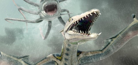 Sharktopus vs Pteracuda - Kampf der Urzeitgiganten