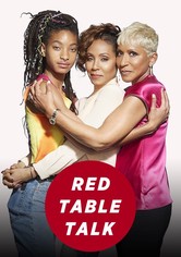 Discussion de table rouge