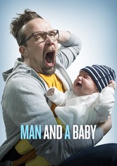En man och en baby